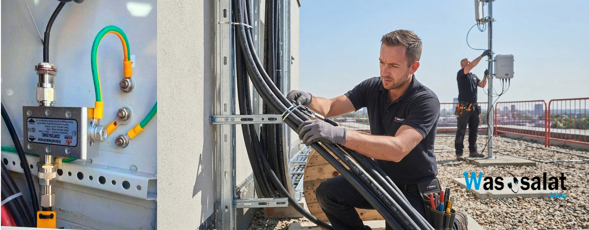 Installing shielded coaxial cable with standard tools
