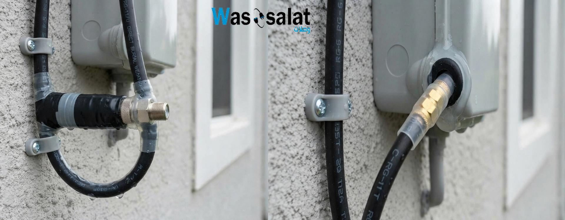Weatherproof coaxial connection diagram