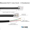 RJ11 Line Cord – 2 Conductor