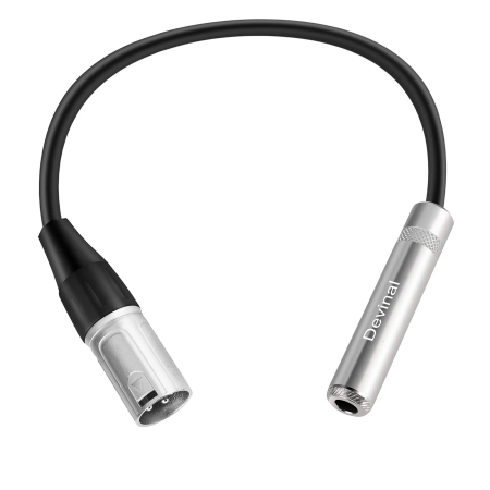 XLR Male to 1/4" (6.35mm) Female Audio Adapter Cable